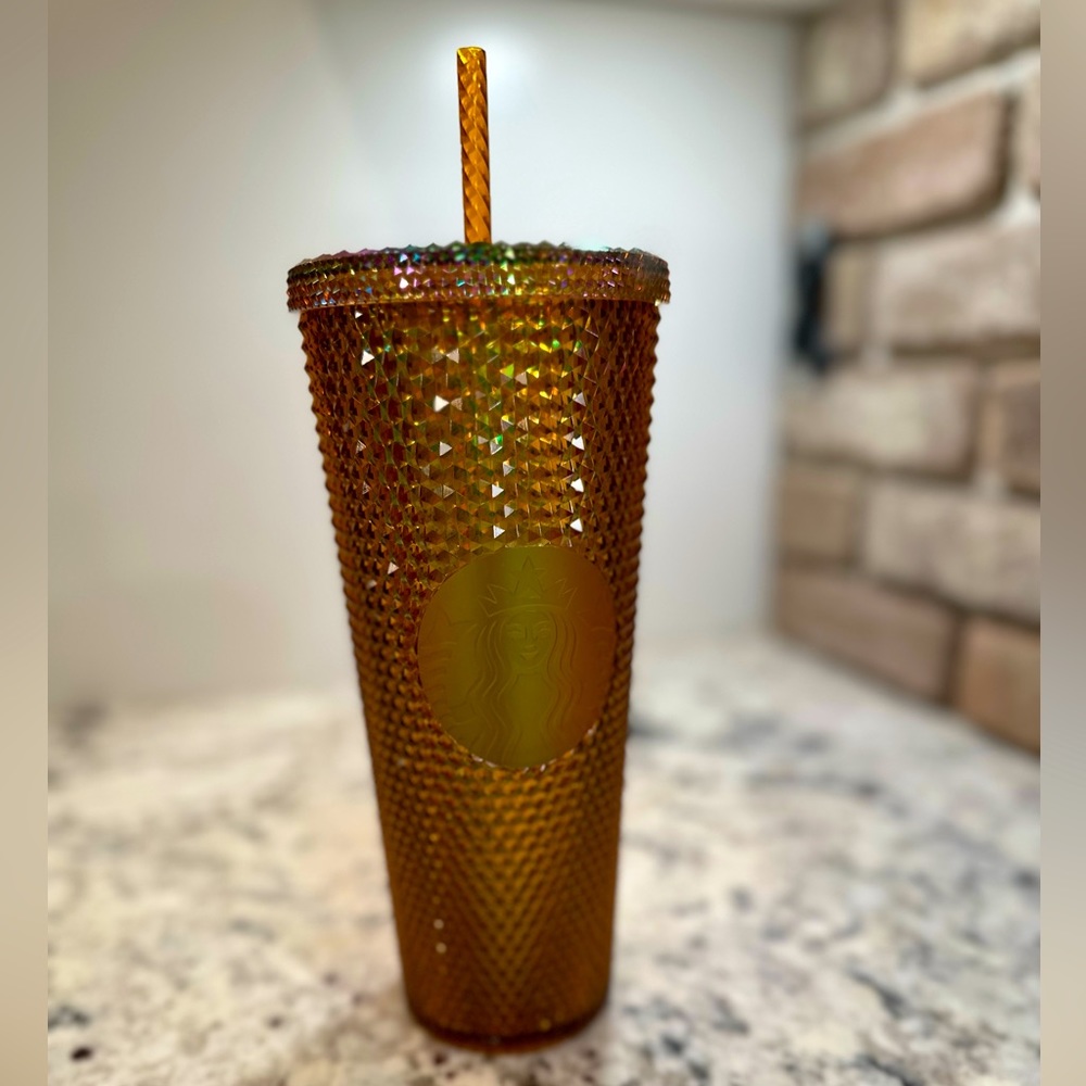 Starbucks iridescent copper studded tumbler!🍂
